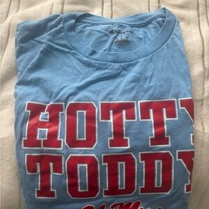 Champion Light Blue T-Shirt with Red 'Hotty Toddy' Print